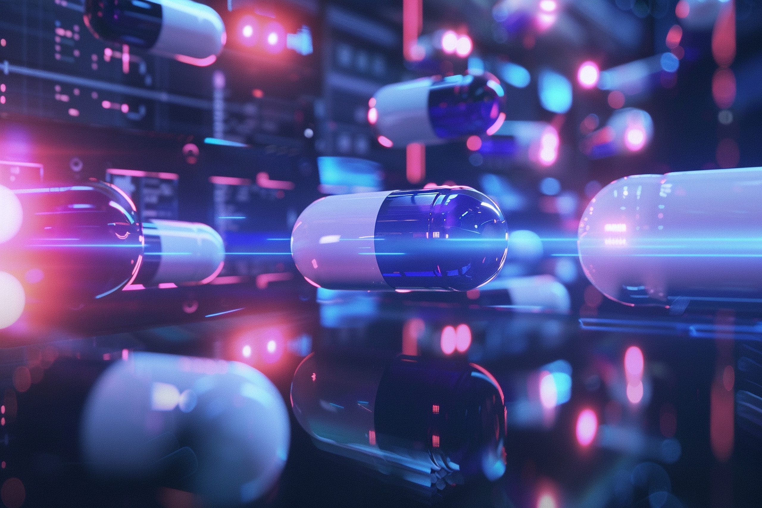 Red Pills on Circuit Board